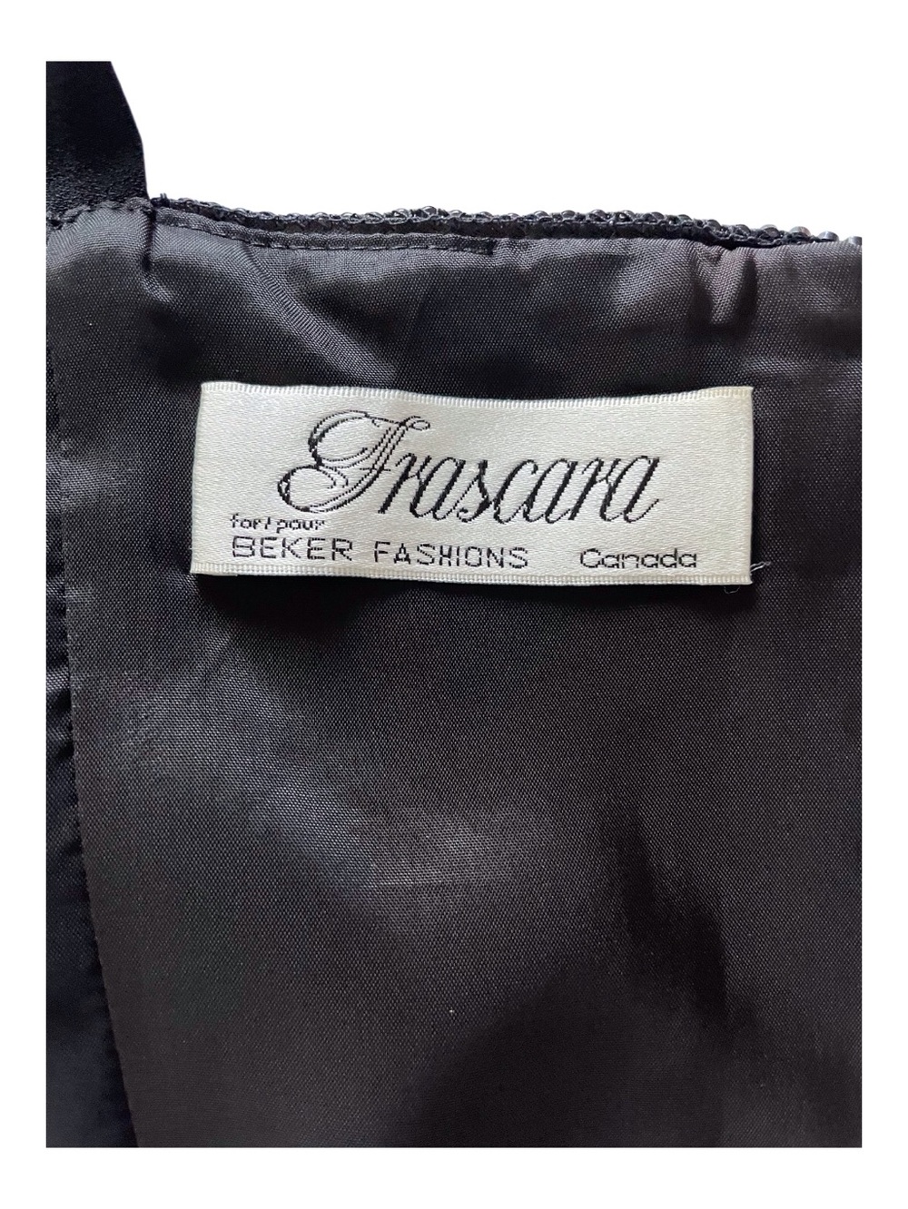 Frascara Black Evening Gown Women's Dress,12 - Picture 2 of 11